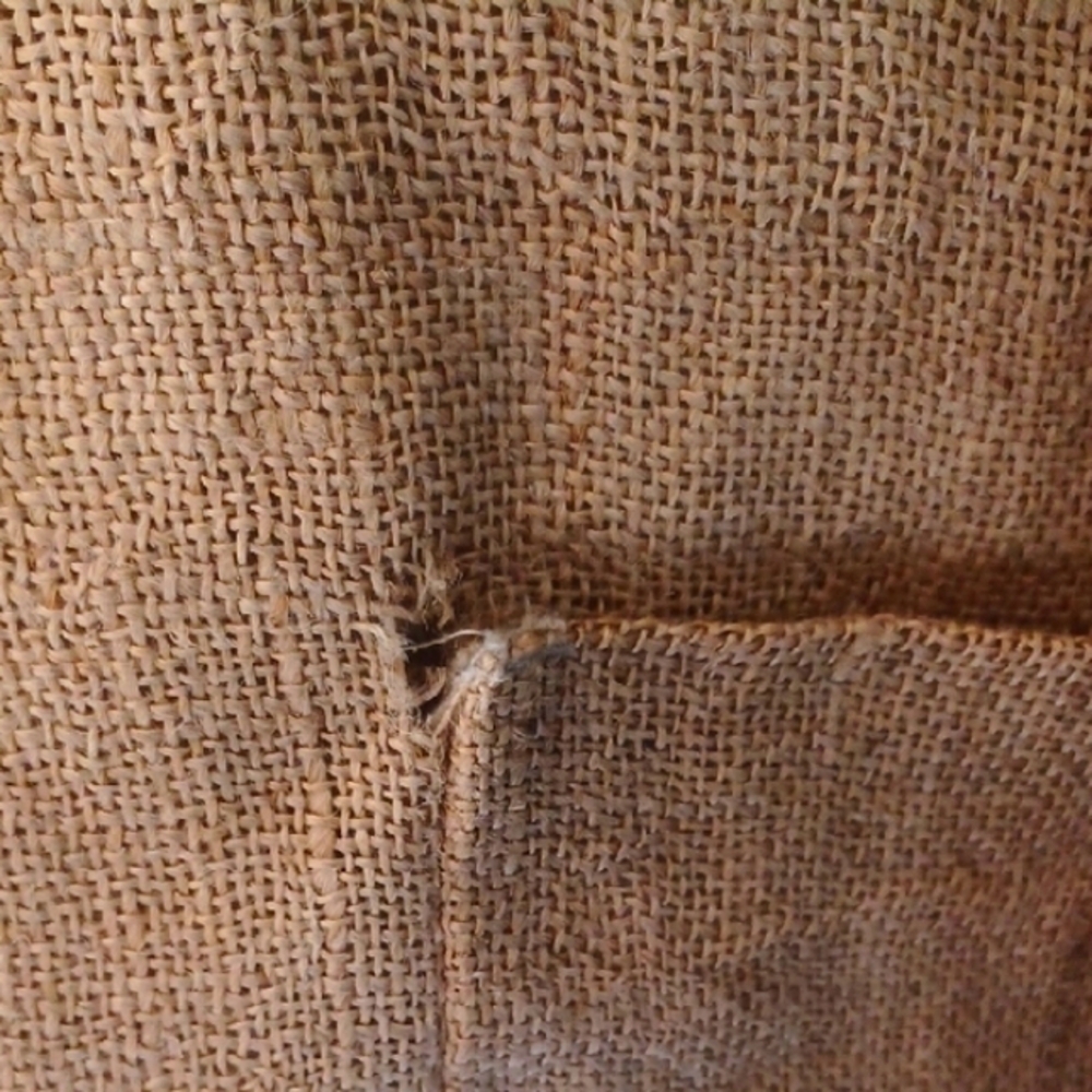 Tan Canvas Style Blazer with Notched Lapels, XL - Picture 5 of 8